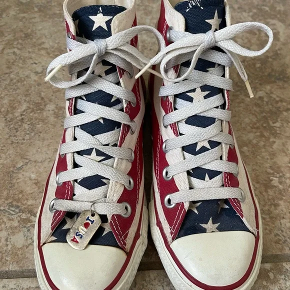 Converse Star-Spangled High Tops - Picture 1 of 5